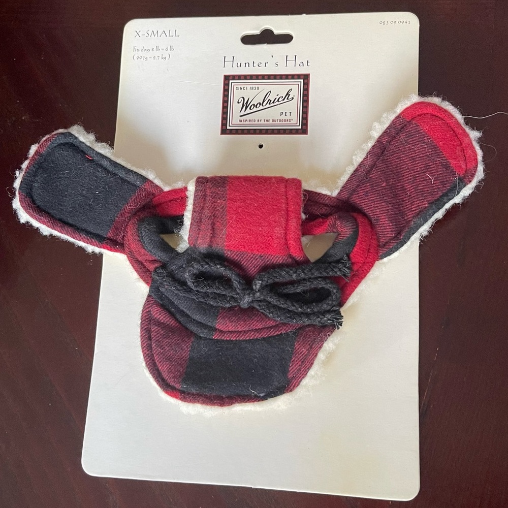 Woolrich Red & Black Fleece lined Hunter’s Hat